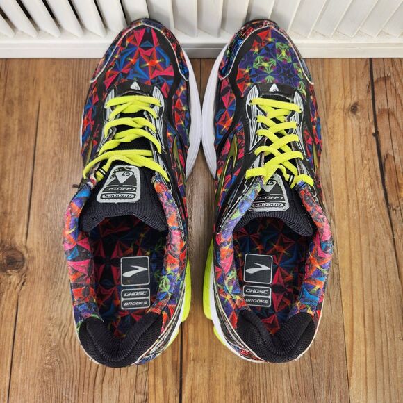 Brooks Ghost 7 Kaleidoscope Mens 10D Colorful Running Sneakers Shoes 1101681D080 - Picture 5 of 9